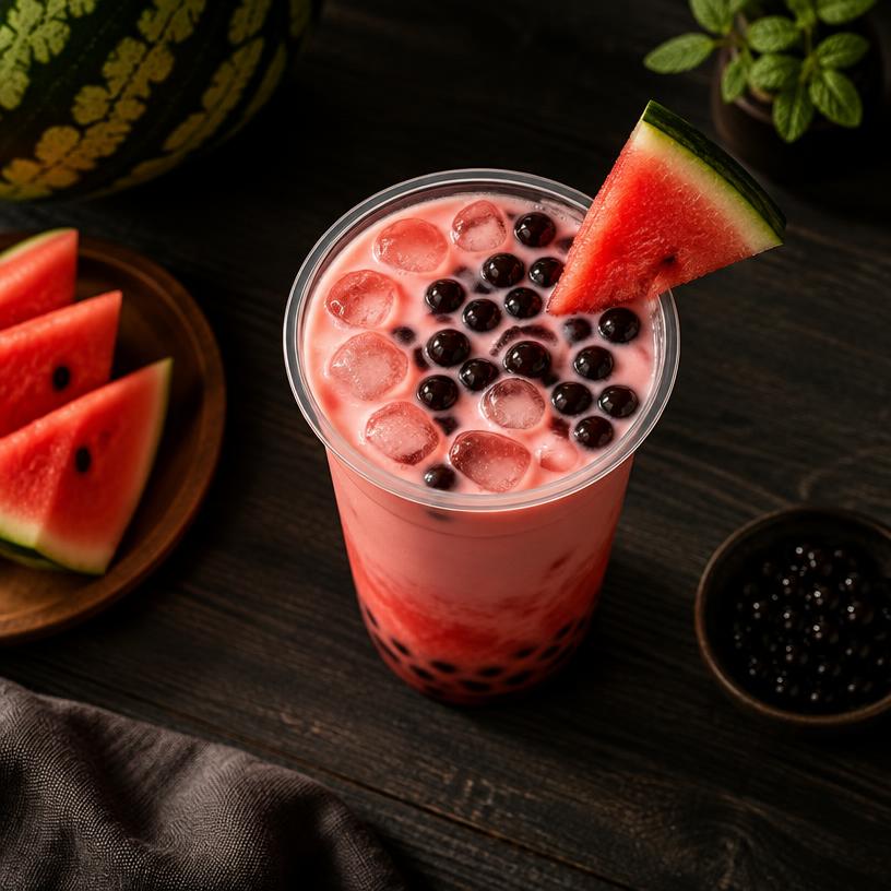 Watermelon Milk Tea